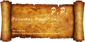 Peleskei Paméla névjegykártya